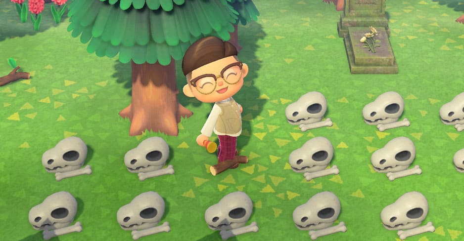 animal crossing new horizons every fossil