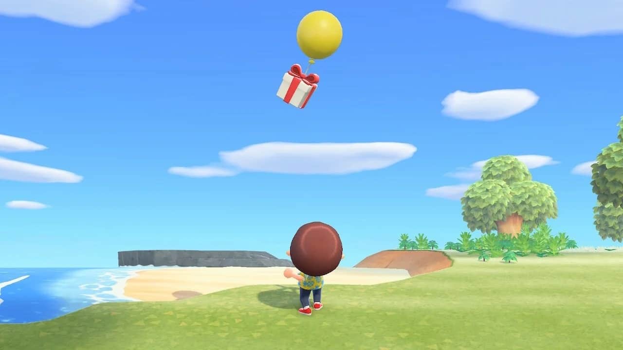 animal crossing new horizons floating presents