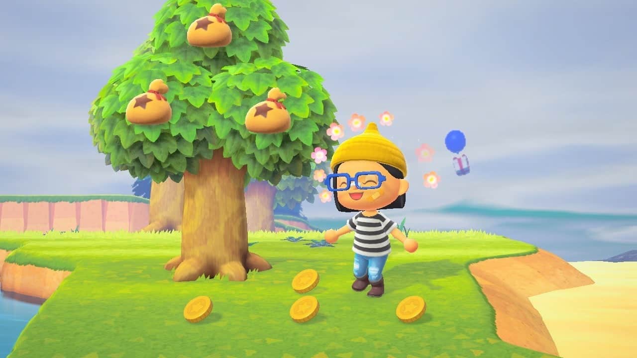 animal crossing new horizons shake trees bells