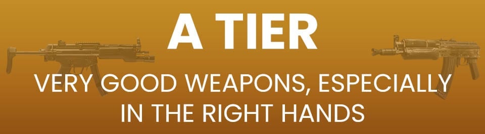 Call of Duty Black Ops Cold War Weapons Tier List Tier A