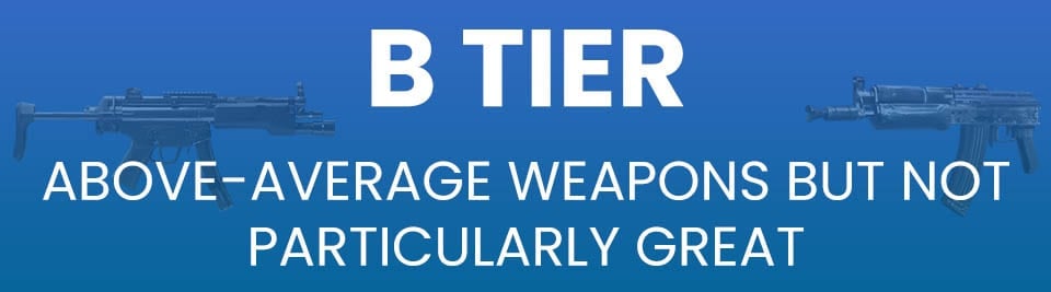 Call of Duty Black Ops Cold War Weapons Tier List Tier B