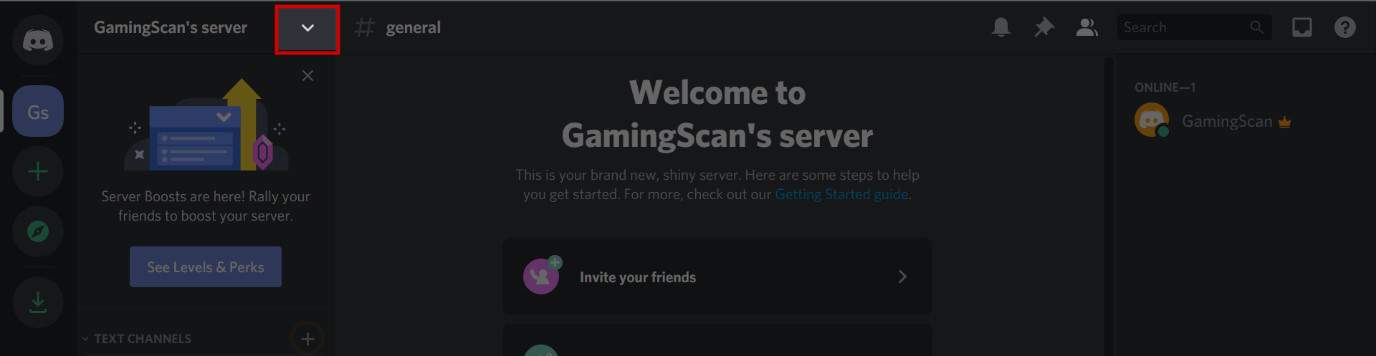 Discord Add Role Clicking on arrow beside name to open a contextual menu