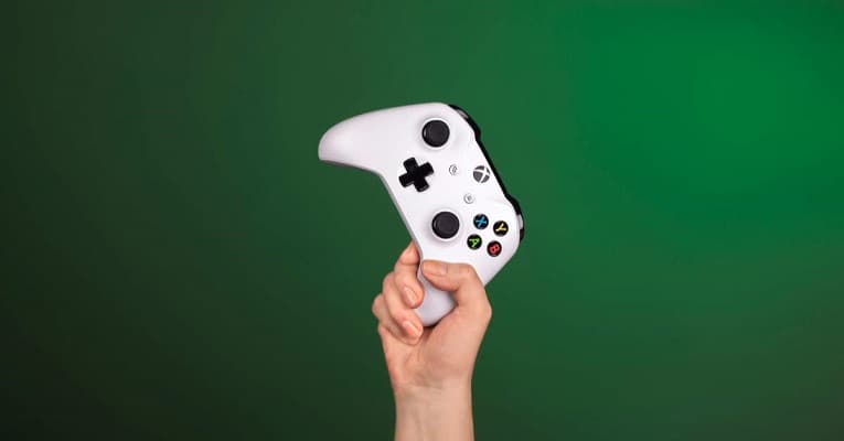 Holding an Xbox Controller