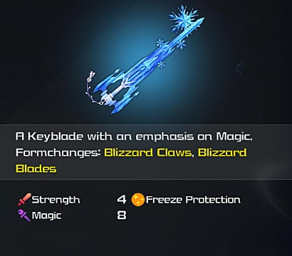 Keyblade Stats