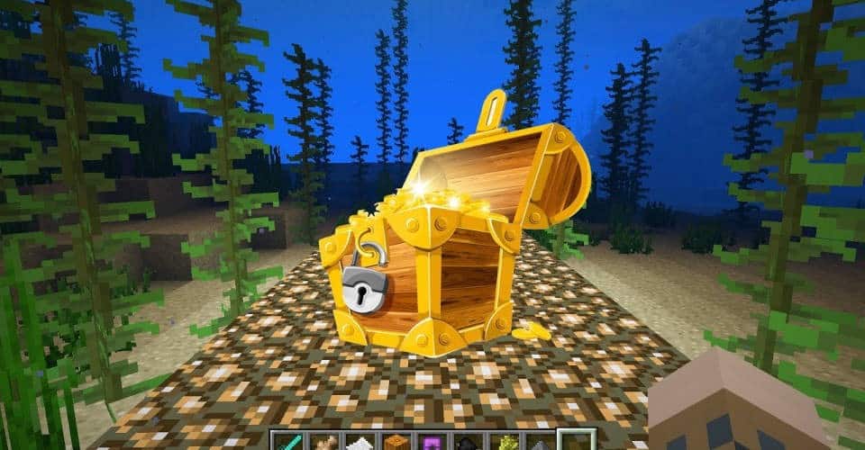 Minecraft treasure chest