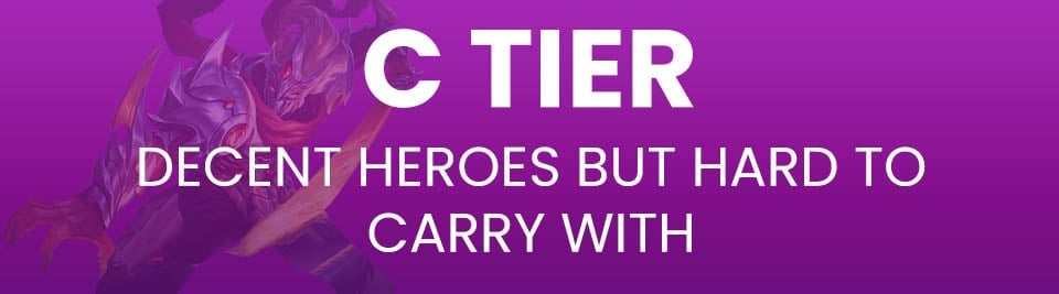 Mobile Legends Tier List Tier C