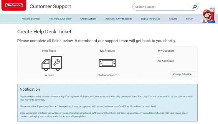 Nintendo Customer Service