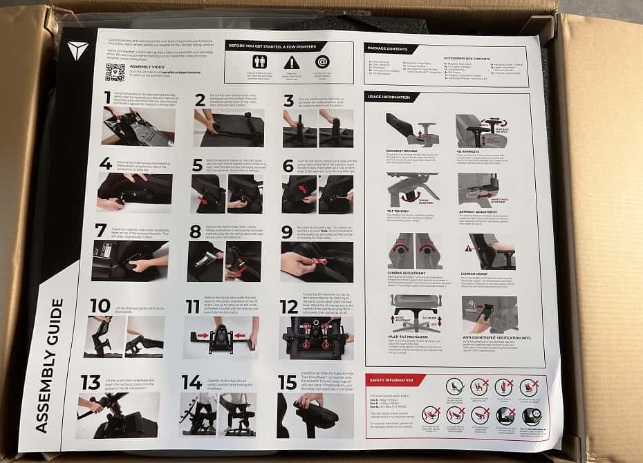 Secretlab Titan EVO 2022 Series Assembly Instructions